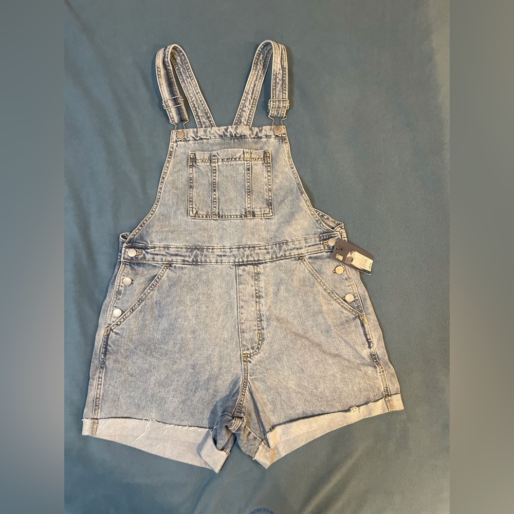 Denim Short Overalls